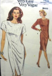 7808 EZ VOGUE SS-LS STRAIGHT SIDE PLEAT DRESS PATTERN 6-10